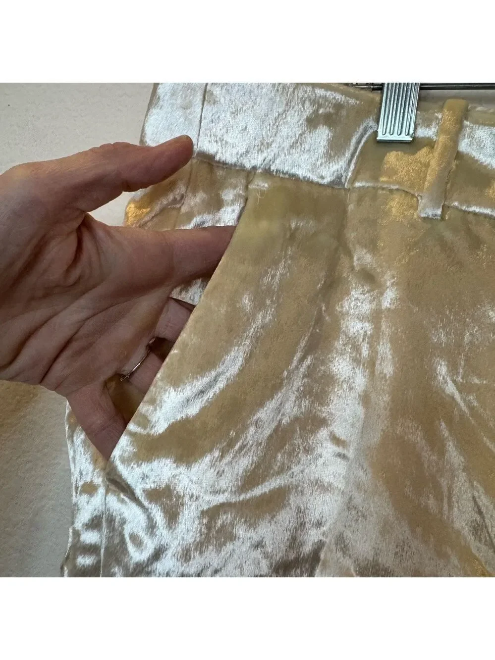 J CREW ‘Carolina Drapey Velvet’ Wide Leg Pants